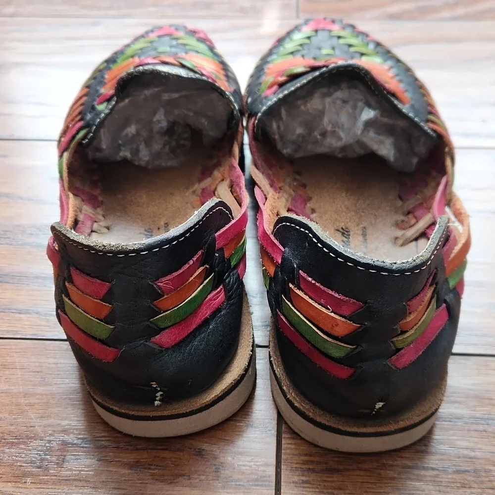 Huarache Multicolor Leather Flats - Picture 5 of 5